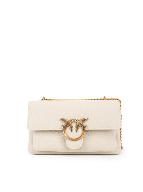 Borsa a spalla Love One Soft Mini in pelle bottalata Bianco PINKO | 104528 A29QZ14Q